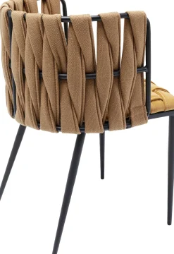 KARE Armlehnstuhl Cheerio Gelb inkl. Kissen New