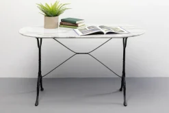 KARE Bistrotisch Kaffeehaus Oval Weiß 120x60cm Fashion