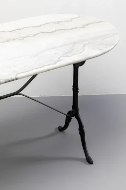 KARE Bistrotisch Kaffeehaus Oval Weiß 120x60cm Fashion