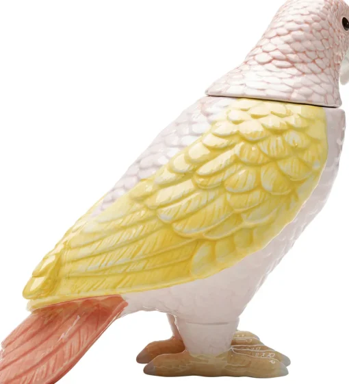 KARE Deko Dose Exotic Bird Giallo 23cm Outlet