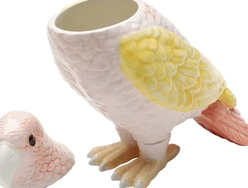KARE Deko Dose Exotic Bird Giallo 23cm Outlet
