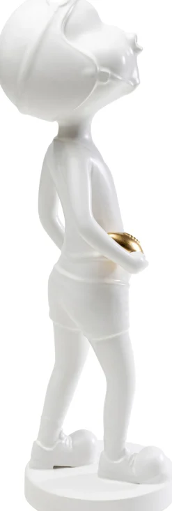 KARE Deko Figur Ball Girl Weiß 41cm Fashion