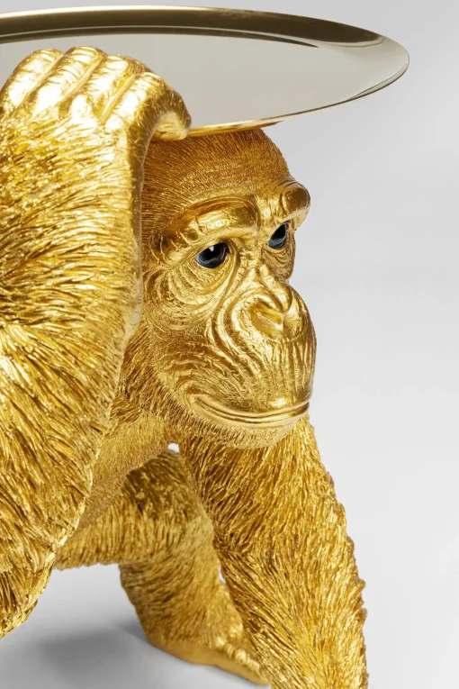 KARE Deko Figur Butler Playing Chimp Gold 52cm Best
