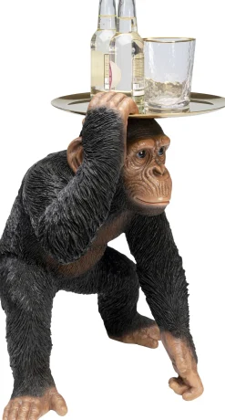 KARE Deko Figur Butler Playing Chimp Schwarz 52cm Outlet