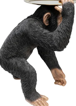 KARE Deko Figur Butler Playing Chimp Schwarz 52cm Outlet