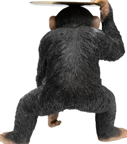 KARE Deko Figur Butler Playing Chimp Schwarz 52cm Outlet