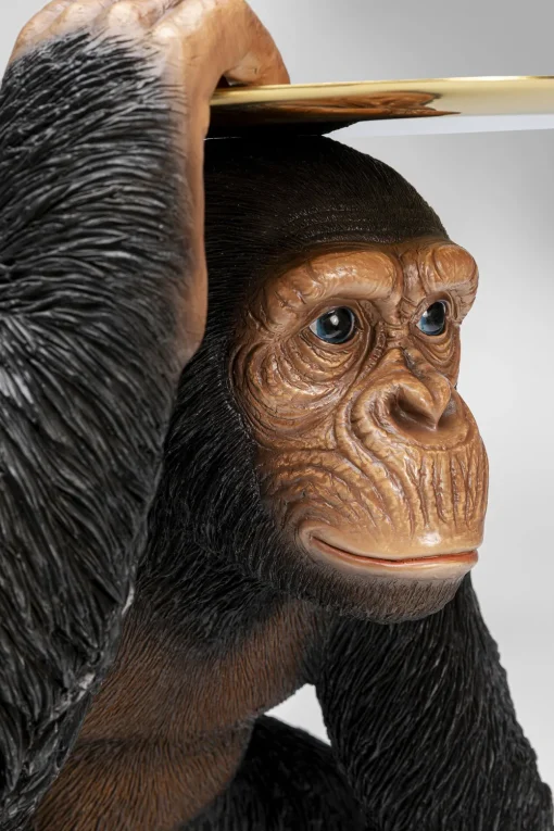 KARE Deko Figur Butler Playing Chimp Schwarz 52cm Outlet