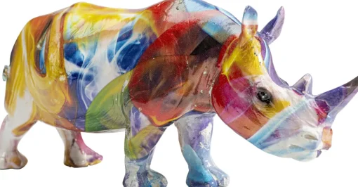 KARE Deko Figur Colored Rhino 17cm Online