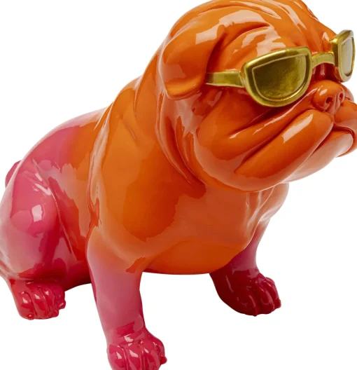 KARE Deko Figur Fashion Dog Orange 17cm Discount