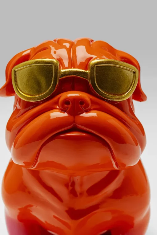 KARE Deko Figur Fashion Dog Orange 17cm Discount