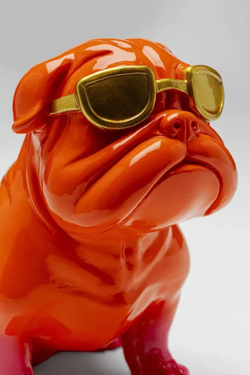 KARE Deko Figur Fashion Dog Orange 17cm Discount