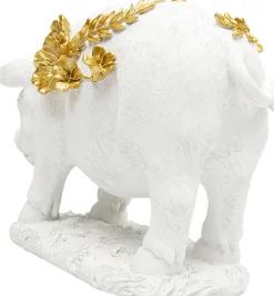 KARE Deko Figur Flower Pig Weiß 21cm Clearance