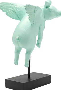KARE Deko Figur Flying Pig Türkis 29cm Clearance