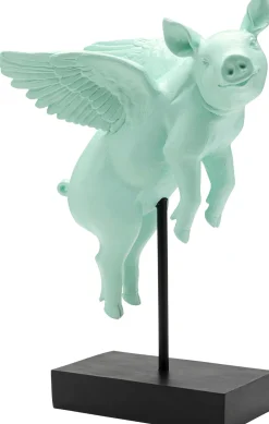 KARE Deko Figur Flying Pig Türkis 29cm Clearance