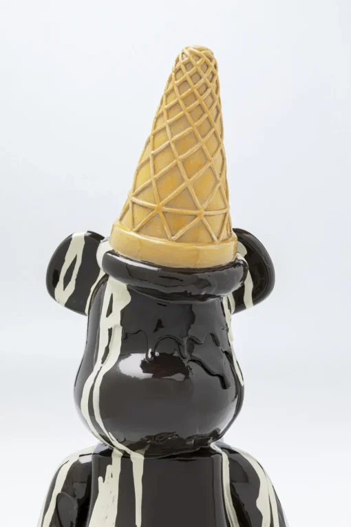 KARE Deko Figur Gelato Bear Schwarz 40cm Online