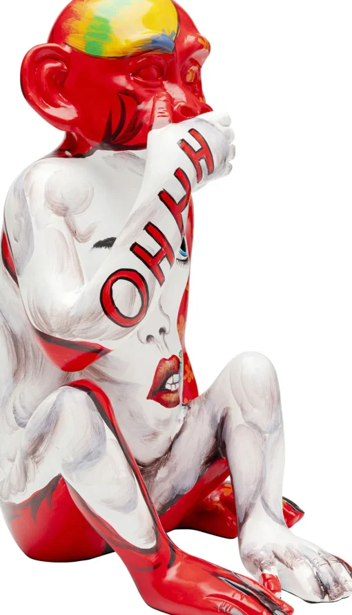 KARE Deko Figur Graffiti Monkey Rot 39cm Best