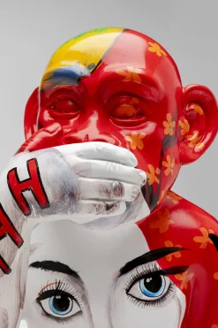 KARE Deko Figur Graffiti Monkey Rot 39cm Best