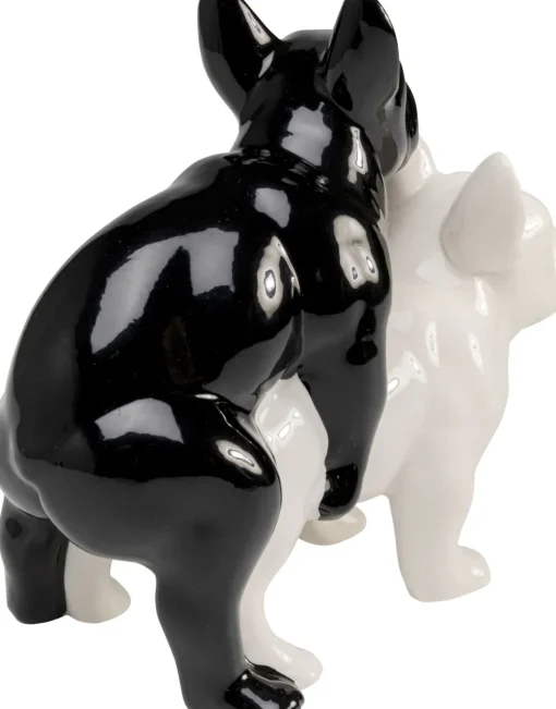KARE Deko Figur Love Dogs Schwarz Fashion