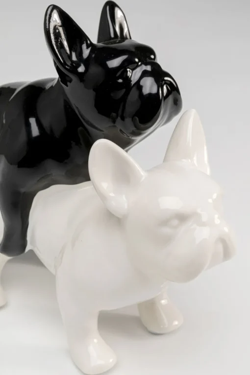 KARE Deko Figur Love Dogs Schwarz Fashion