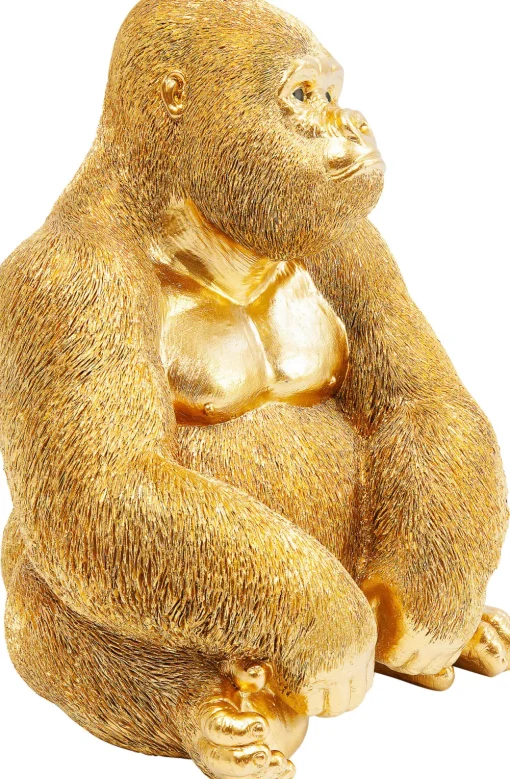 KARE Deko Figur Monkey Gorilla Side Medium Gold 39cm Outlet