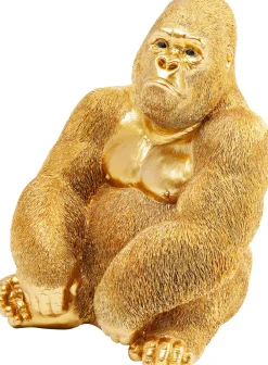 KARE Deko Figur Monkey Gorilla Side Medium Gold 39cm Outlet