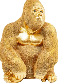 KARE Deko Figur Monkey Gorilla Side Medium Gold 39cm Outlet