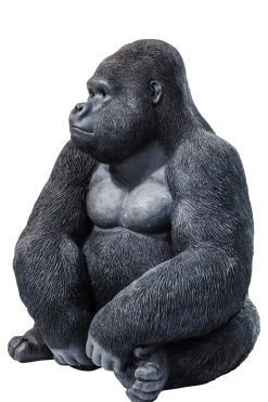 KARE Deko Figur Monkey Gorilla Side XL Schwarz 76cm Online