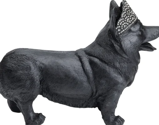 KARE Deko Figur Royal Standing Corgi Schwarz 52cm Online