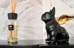KARE Deko Figur Sitting Angel Dog Gold-Schwarz Discount