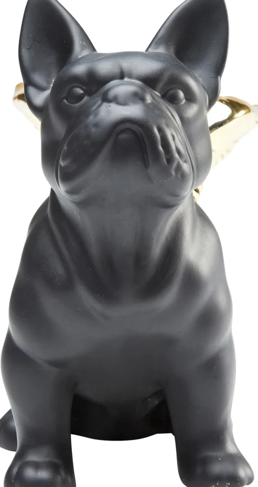 KARE Deko Figur Sitting Angel Dog Gold-Schwarz Discount