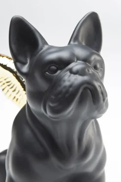 KARE Deko Figur Sitting Angel Dog Gold-Schwarz Discount