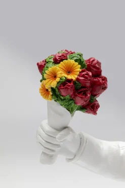 KARE Deko Figur Street Art Bouquet Weiß 27cm Fashion