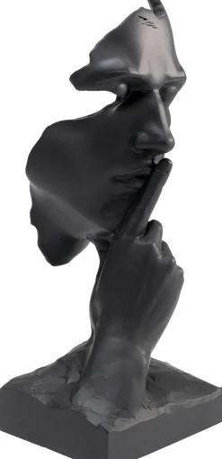 KARE Deko Objekt Quiet Face Schwarz 31cm Online