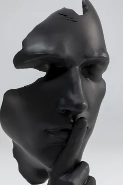 KARE Deko Objekt Quiet Face Schwarz 31cm Online
