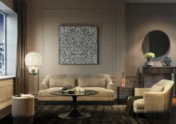 KARE Deko Rahmen Silver Flower 100x100cm Outlet