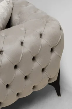KARE Ecksofa Bellissima Velvet Taupe Links New