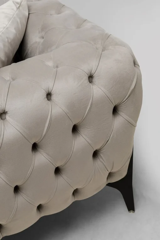 KARE Ecksofa Bellissima Velvet Taupe Links New