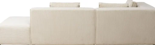 KARE Ecksofa Infinity Ottomane Cord Creme Links Discount