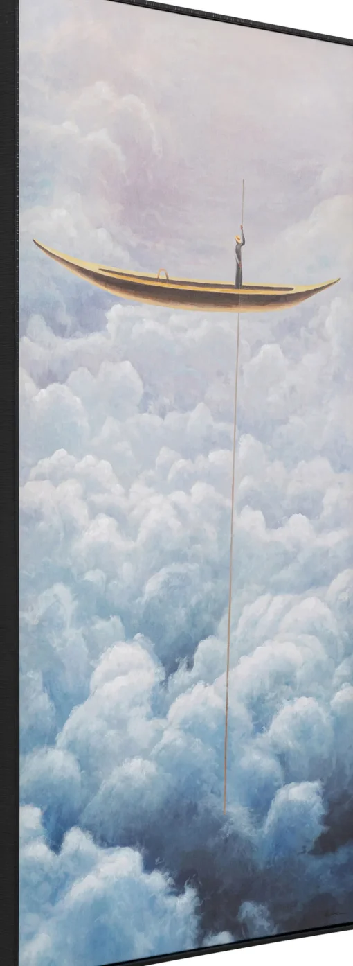 KARE Gerahmtes Bild Cloud Boat 60x120cm Outlet