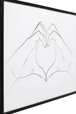 KARE Gerahmtes Bild Heart Hands 103x73cm Fashion