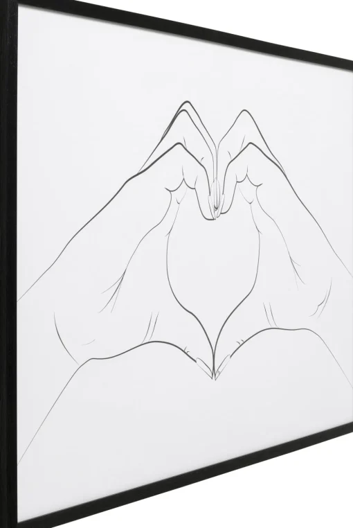 KARE Gerahmtes Bild Heart Hands 103x73cm Fashion