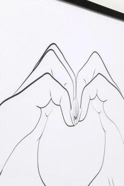 KARE Gerahmtes Bild Heart Hands 103x73cm Fashion