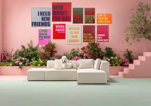 KARE Gerahmtes Bild New Friends 80x80cm Clearance