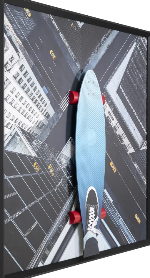 KARE Gerahmtes Bild Skyline Skater 149x149cm Sale