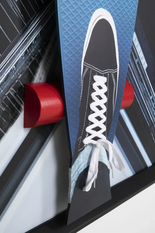 KARE Gerahmtes Bild Skyline Skater 149x149cm Sale