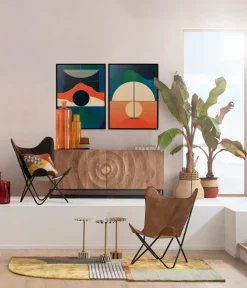 KARE Gerahmtes Bild Sunrise 75x100cm Hot