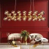 KARE Hängeleuchte Atomic Balls Brass 140cm Fashion