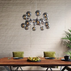 KARE Hängeleuchte Atomic Balls Silber Ø74cm Clearance