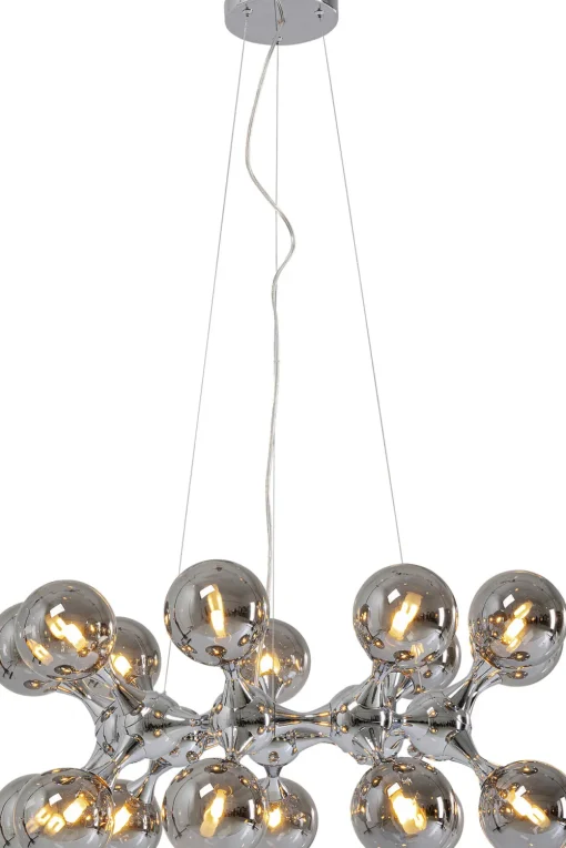 KARE Hängeleuchte Atomic Balls Silber Ø74cm Clearance