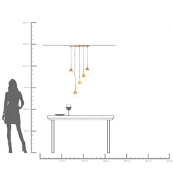KARE Hängeleuchte Gocce 70x140cm Discount